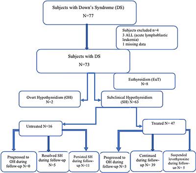 Subclinical Hypothyroidism as the Most Common Thyroid Dysfunction Status in Children With Down’s Syndrome